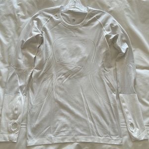 Lululemon - swiftly tech long sleeve - white - Size 8